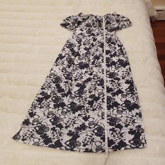 Chelsea28 summer off the shoulder ruffle maxi floral dress size 4 - Picture 14 of 16